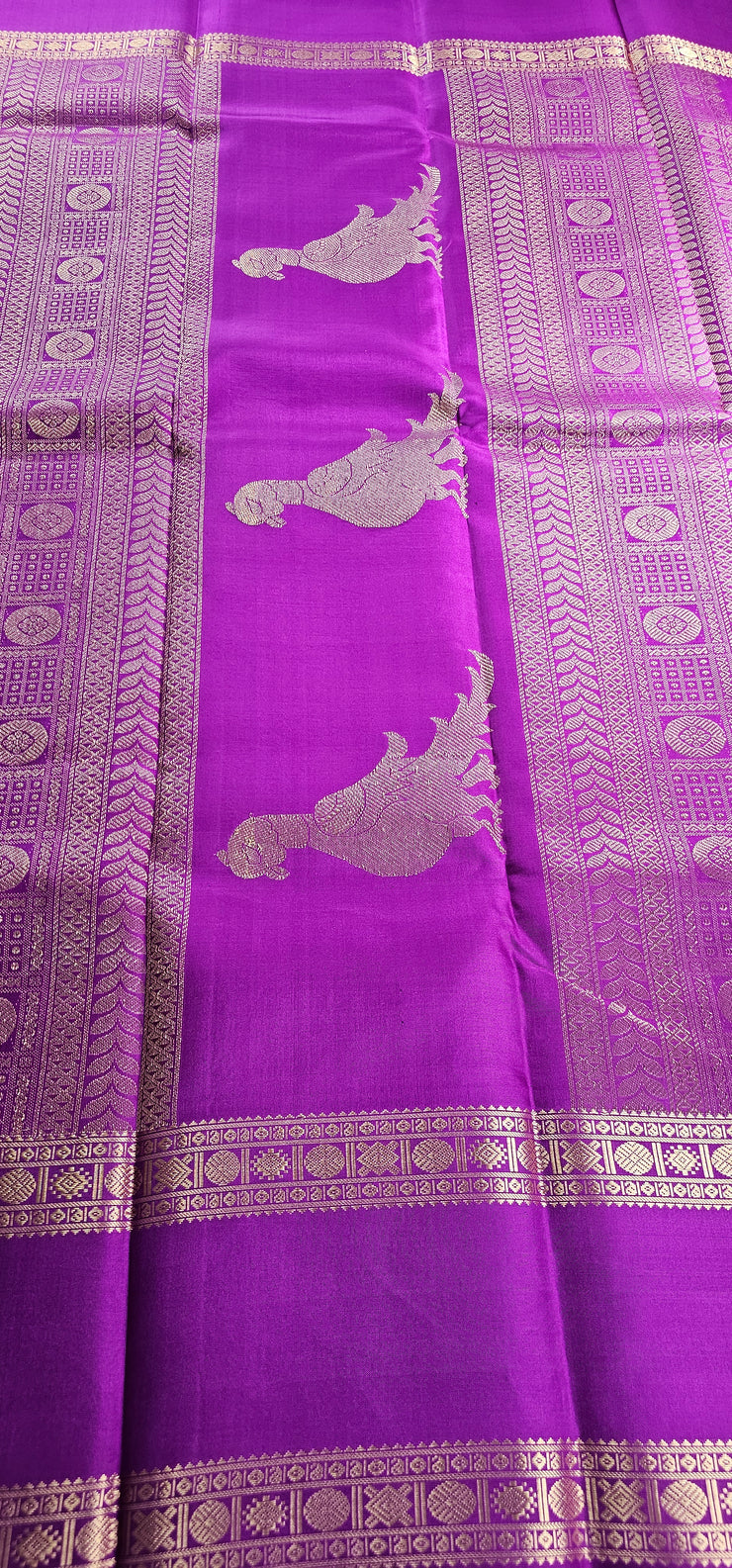 Purple Kalashejtra Kili Saree