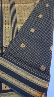 Black Mercerized pure silk cotton