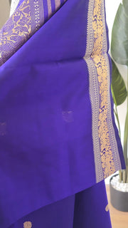 MS Blue Pure Handloom Silk Cotton
