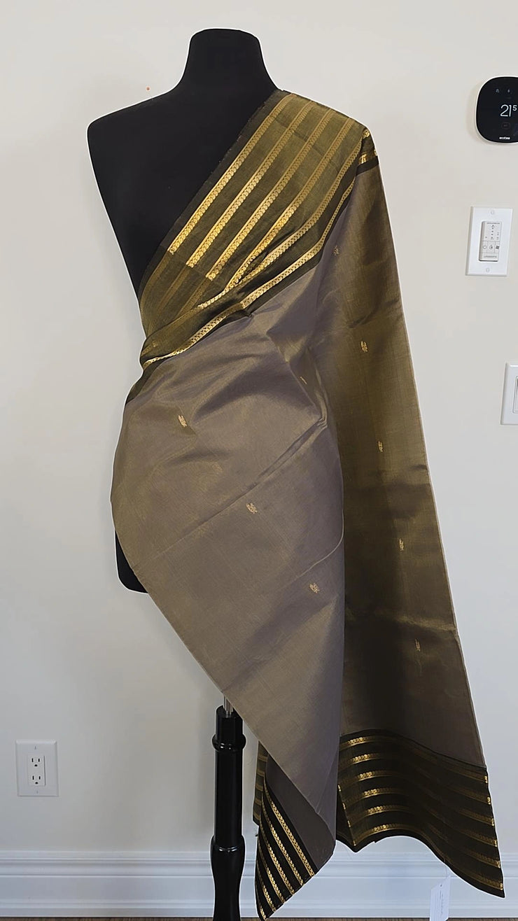 Salangai border silk cotton