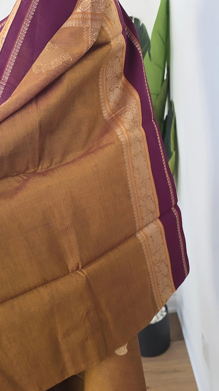 Burnt Mustard Gold Premium Cotton