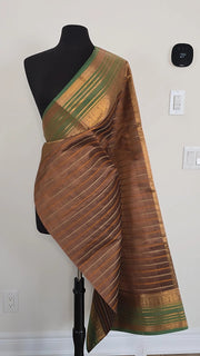 Bronze Pure Handloom Silk Cotton