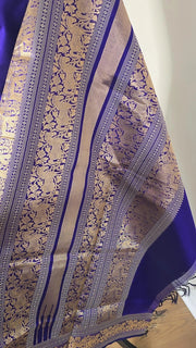 MS Blue Pure Handloom Silk Cotton