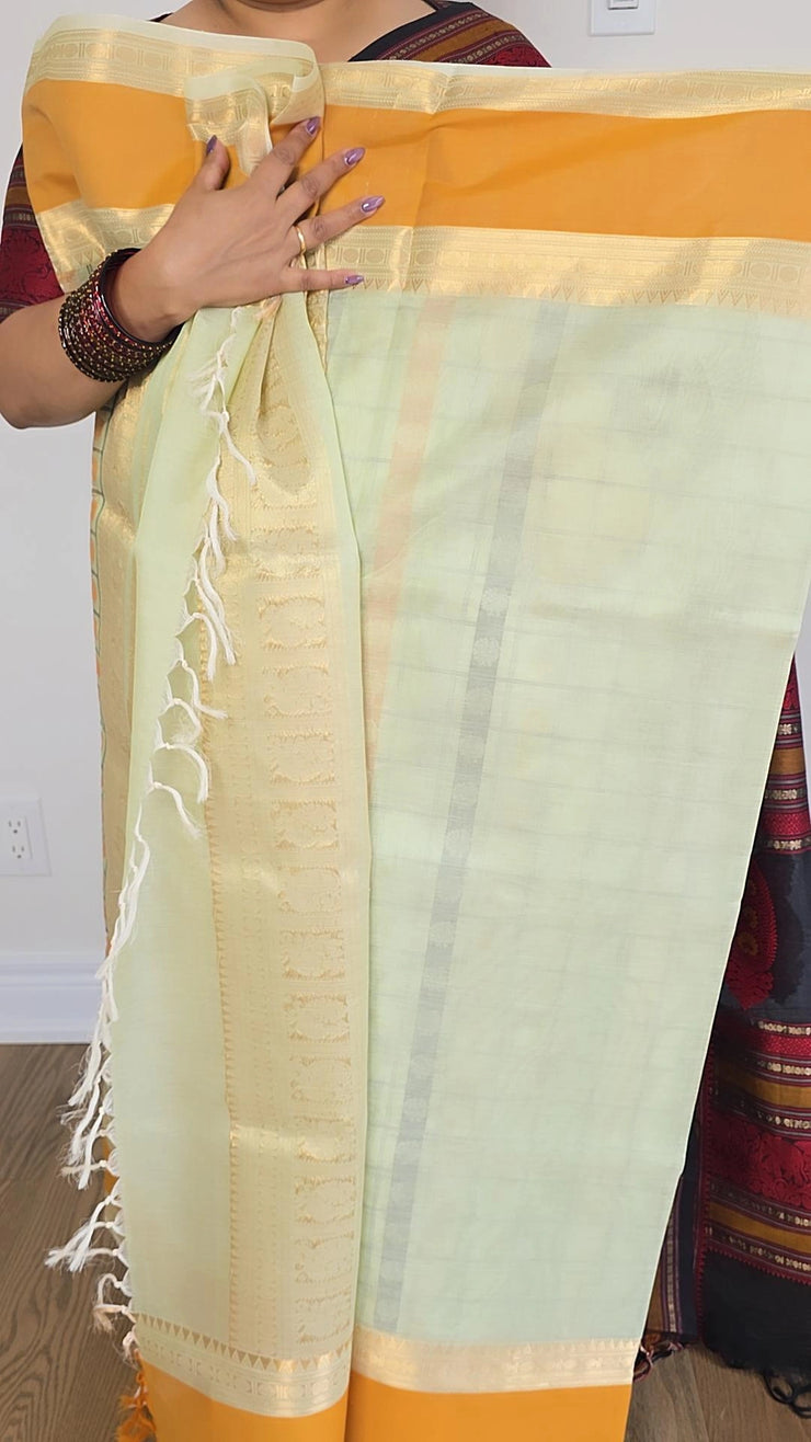 Aayiram butta light green
