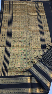 Black Mercerized pure silk cotton