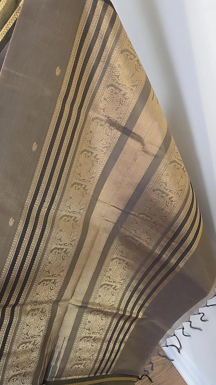 Salangai border silk cotton