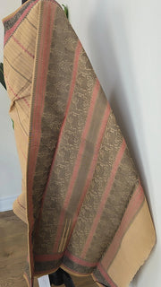 Beige Stripe Premium Cotton