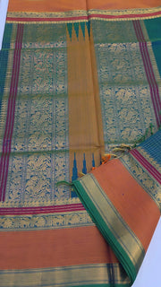 Teal latchadeepam silk cotton