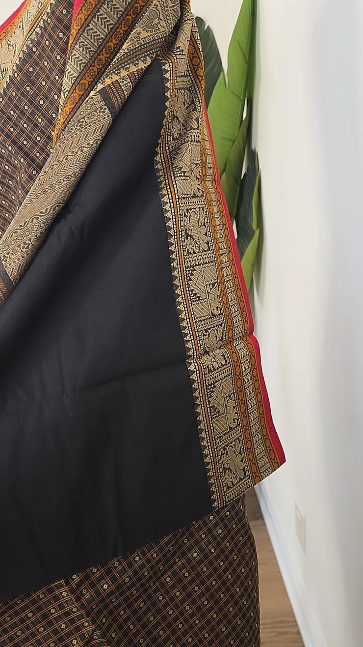 Black Premium Cotton Latchadeepam