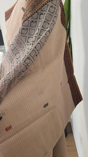 Off-white Check Premium Cotton