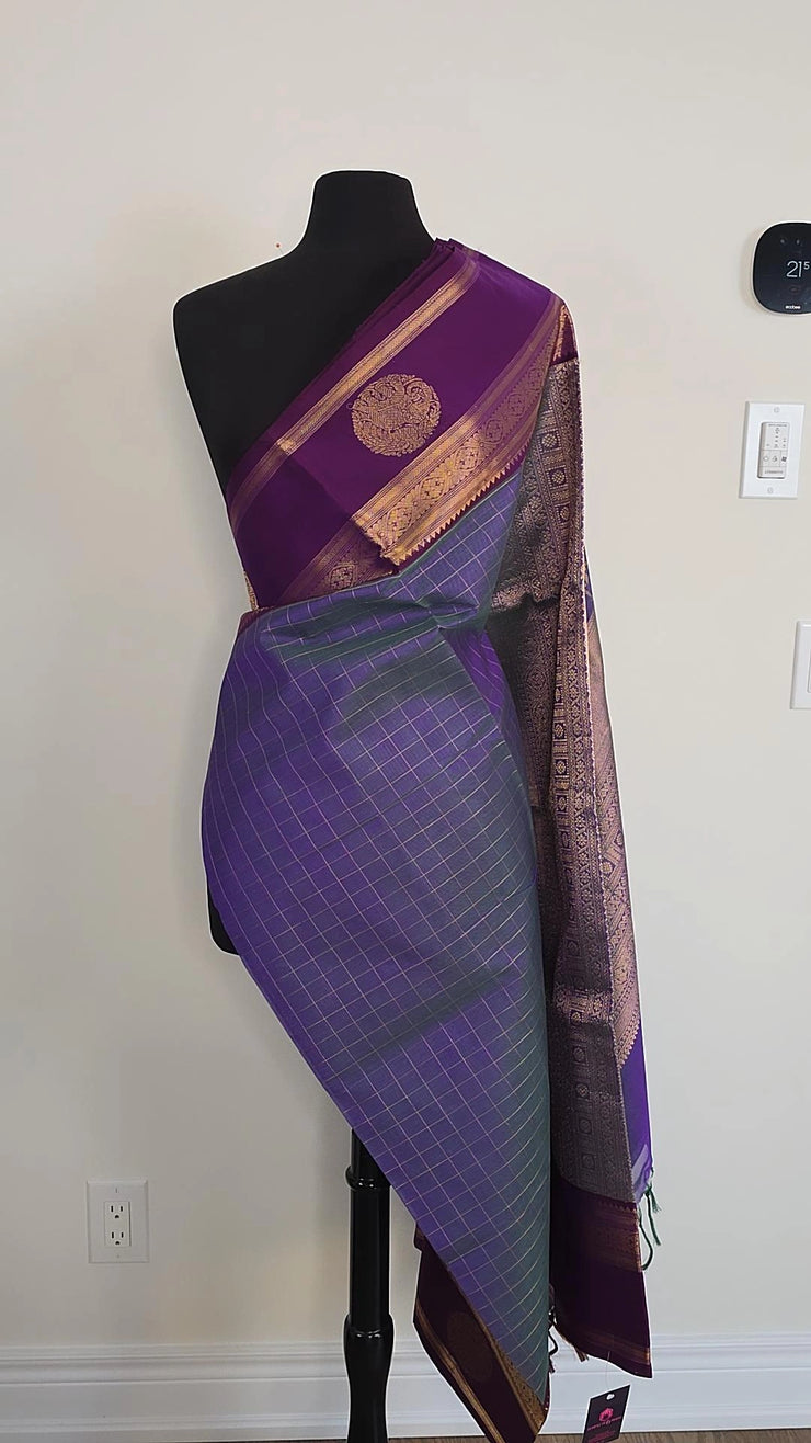 Lavender Pure Handloom Silk Cotton