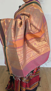 Aayiram dual pink silk cotton
