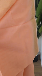 Light Peach Pure Handloom Silk Cotton