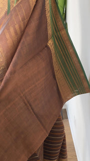 Bronze Pure Handloom Silk Cotton