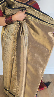 Silk tissue cotton grey/bronze