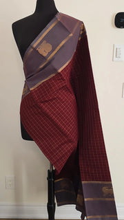 Maroon Check Premium