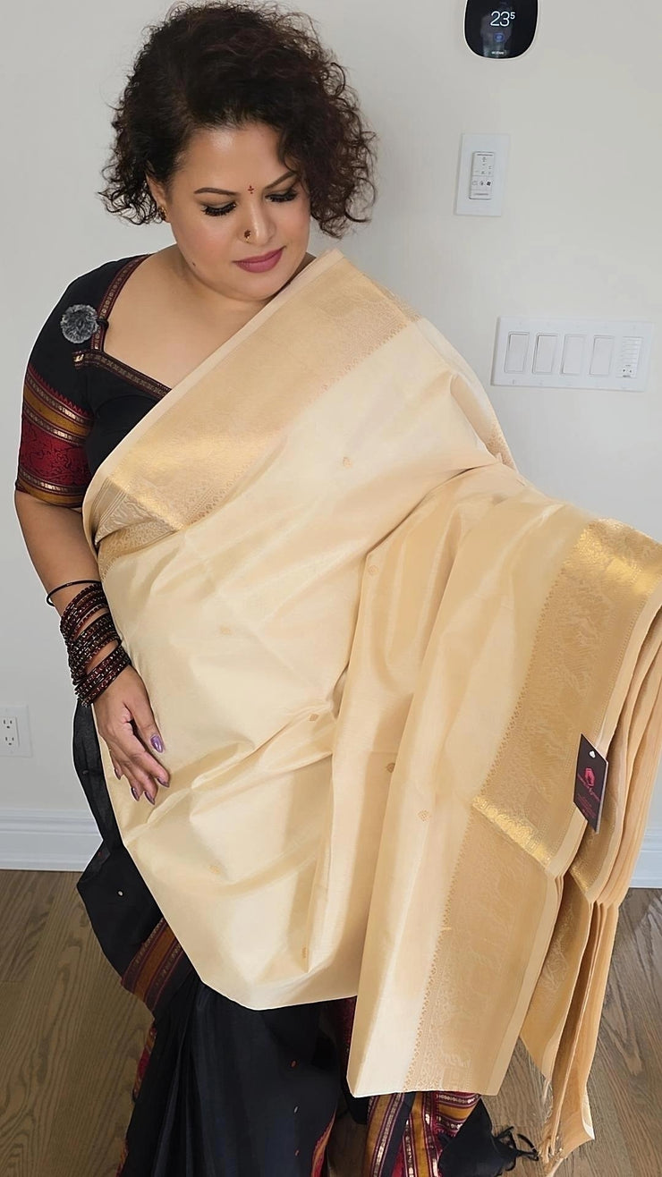 Jacquard Jari silk cotton