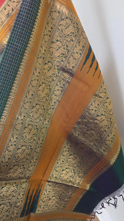 Teal Latchadeepam Pure Handloom Silk Cotton
