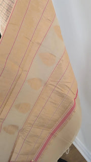 Off-white With Pink Premium Cotton