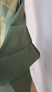 Pista Green Premium Cotton Saree