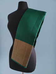 Forest Green With Copper Kanchipuram Saree
