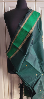 Dark Green Premium Handloom Cotton