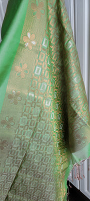 Pastel Green Soft Silk