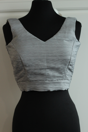 Pleated fabric sleeveless blouse - Size 32